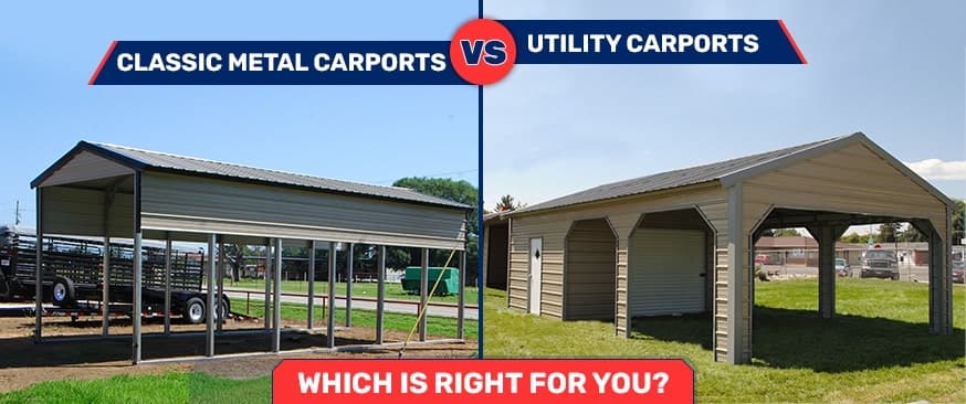 Classic Metal Carports vs. Utility Carports: Which is Right for You? — Get Carports blog