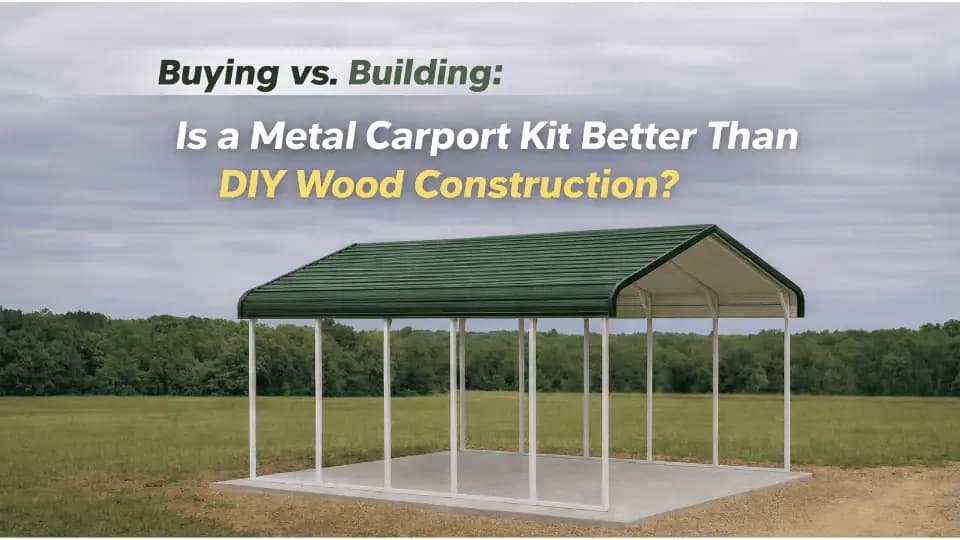 Buying vs. Building: Is a Metal Carport Kit Better Than DIY Wood Construction? — Get Carports blog
