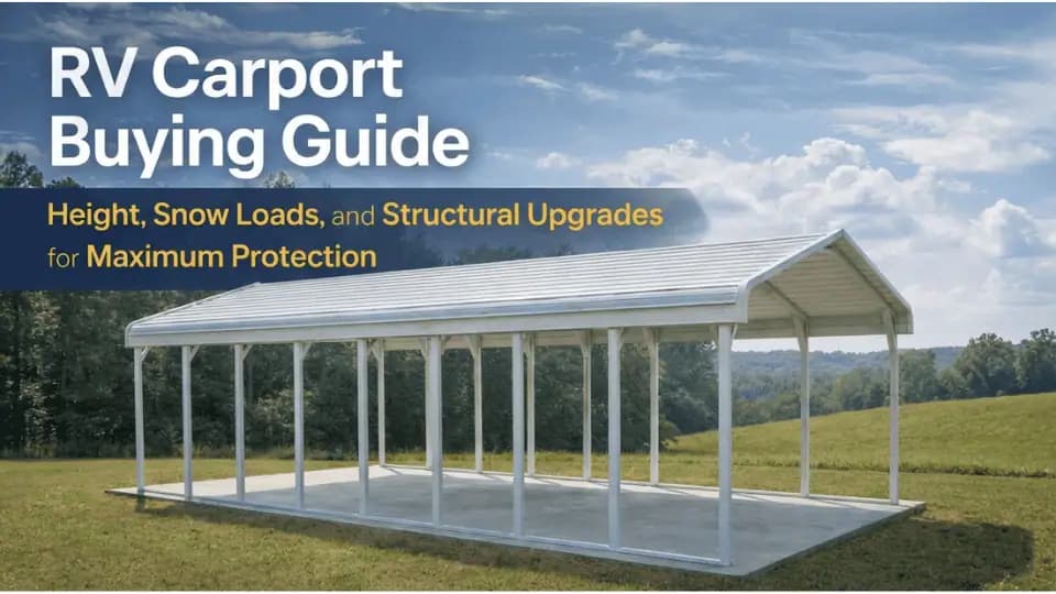 RV Carport Buying Guide: Height, Snow Loads, and Structural Upgrades for Maximum Protection — Get Carports blog