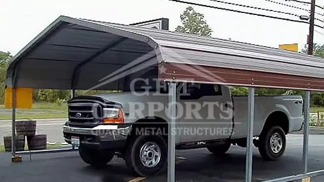 12x20x7 Regular Style Carport — 12'W x 20'L metal building from Get Carports