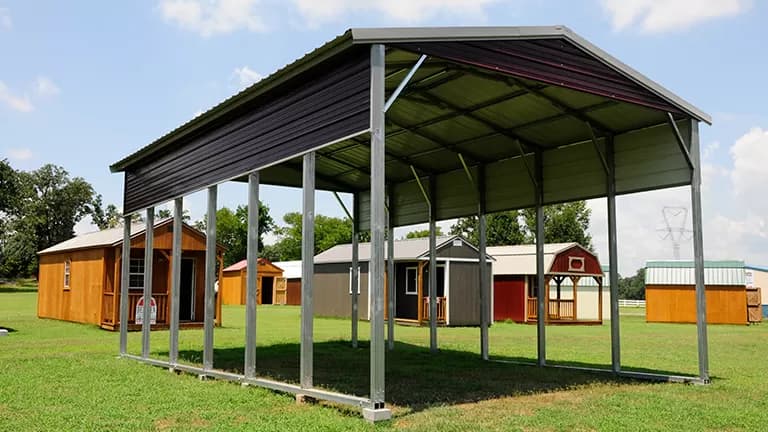 18x30x12 RV Carport — 18'W x 30'L metal building from Get Carports