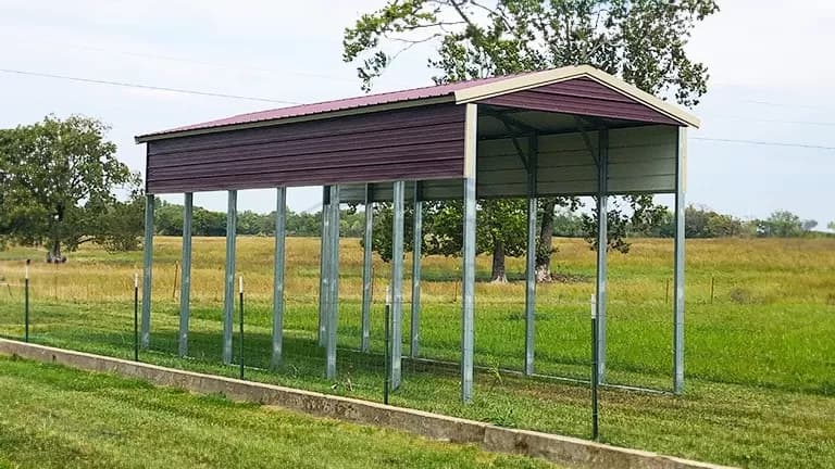 12x30x12 Vertical RV Cover — 12'W x 30'L metal building from Get Carports
