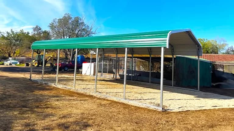 18x30x7 Regular Style Carport — 18'W x 30'L metal building from Get Carports