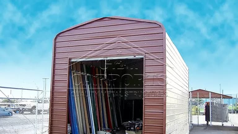 18x36x12 Regular Style Garage — 18'W x 36'L metal building from Get Carports