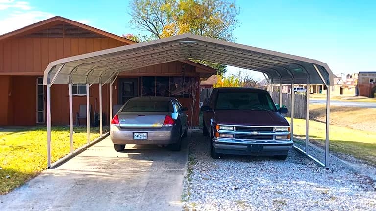 20x20x6 Regular Carport — 20'W x 20'L metal building from Get Carports