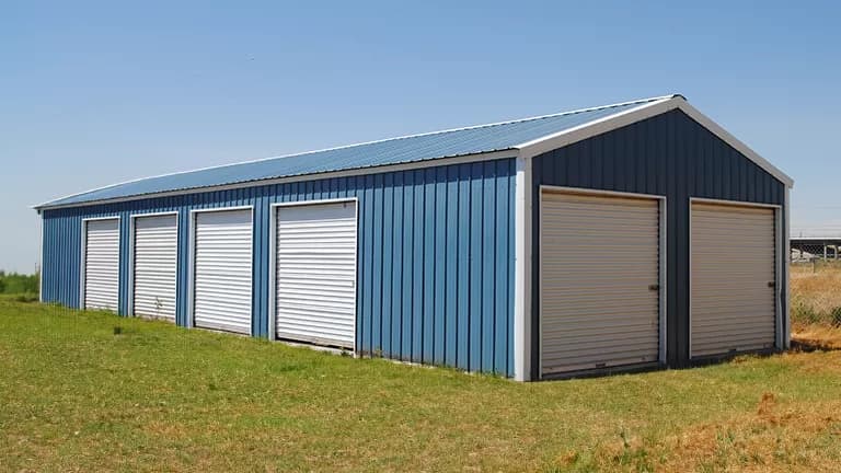 20x60x9 A-Frame Storage Unit — 20'W x 60'L metal building from Get Carports