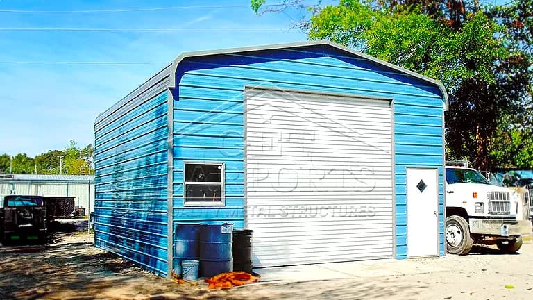 24x26x13 Regular Style Garage — 24'W x 26'L metal building from Get Carports