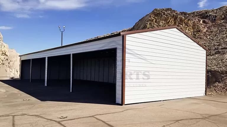 30x80x12 Side Entry Garage — 30'W x 80'L metal building from Get Carports