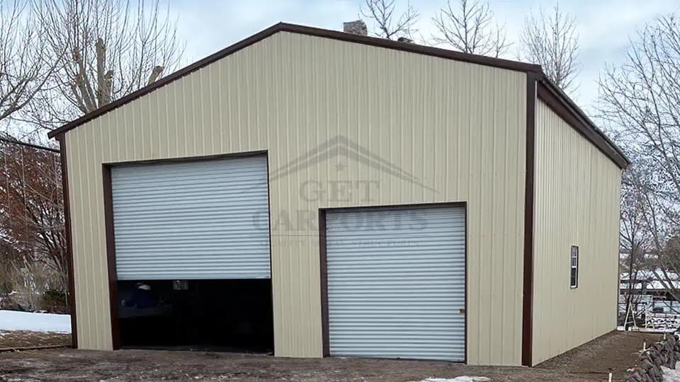 32x35x13 Workshop — 32'W x 35'L metal building from Get Carports