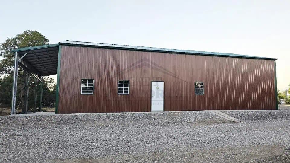 50x80x16 Commercial Building — 50'W x 80'L metal building from Get Carports