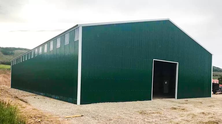 60x100x18 Warehouse — 60'W x 100'L metal building from Get Carports