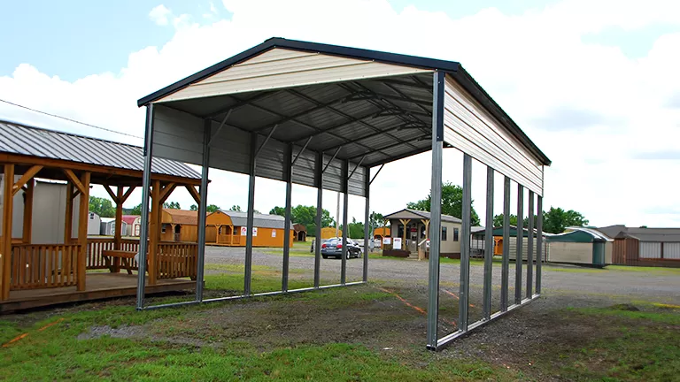 20x30x12 RV Carport with Vertical Roof