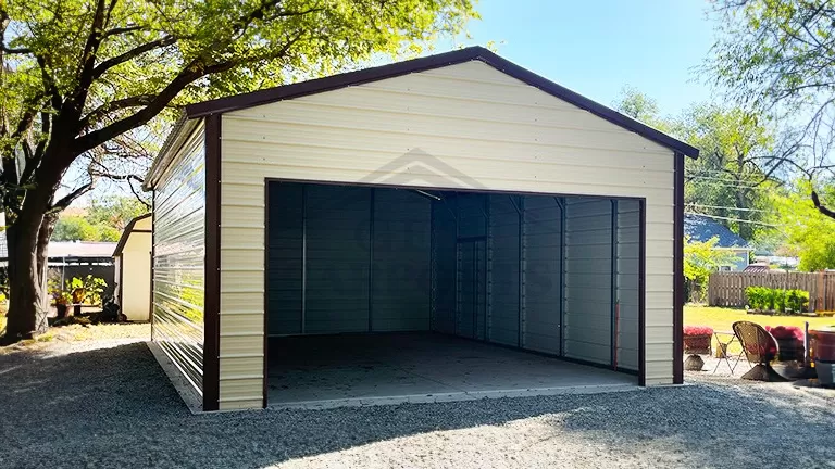 20x30x10 A-Frame Vertical Roof Garage
