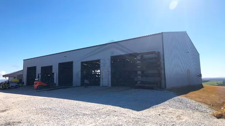 60x100x14 Commercial Clear Span Garage
