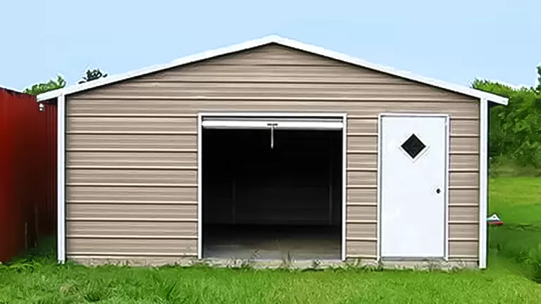 18x26x8 A-Frame Horizontal Roof Garage