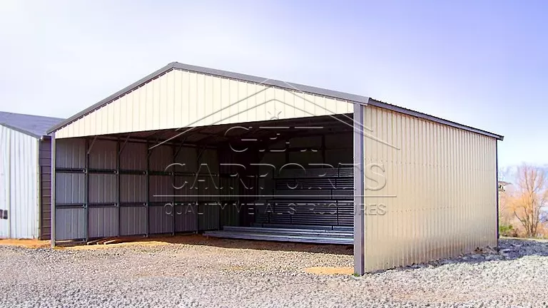30x40x10 A-Frame Vertical Roof Carport