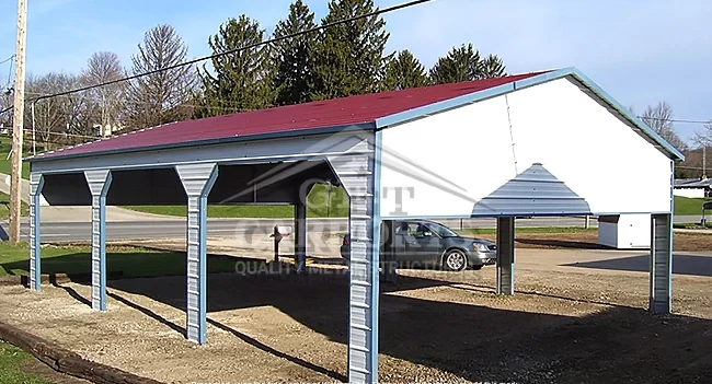 18x30x7 Side Entry Carport