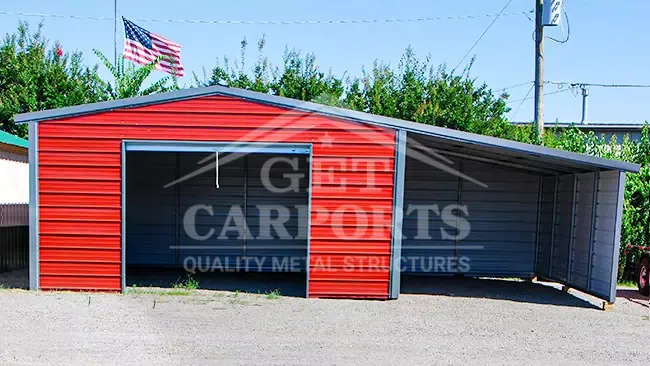 20x20x9 Garage With Lean-to