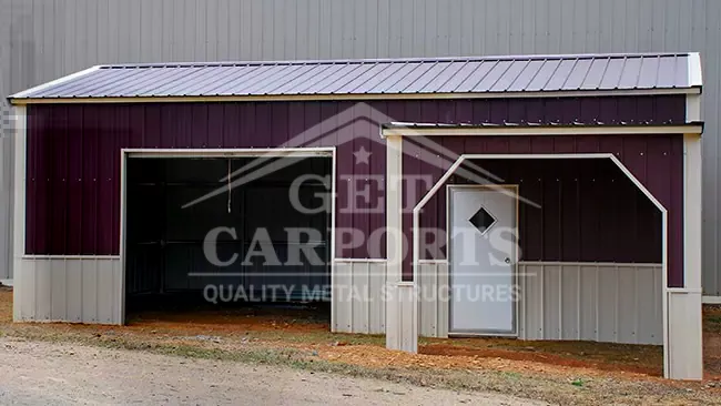 20x30x10 Garage with Lean To